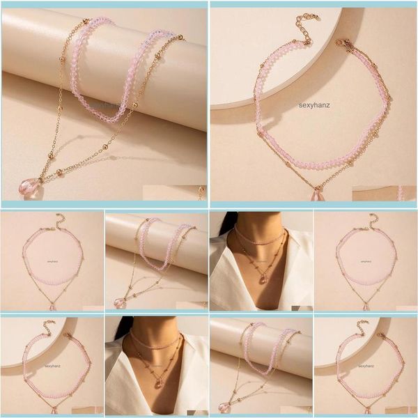 necklaces & pendants lovely water pendant neckalce for women trendy mtilayer handmade chain choker alloy metal jewelry collar drop delivery, Silver
necklaces & pendants lovely water pendant neckalce for women trendy mtilayer handmade chain choker alloy metal jewelry collar drop delivery, Silver