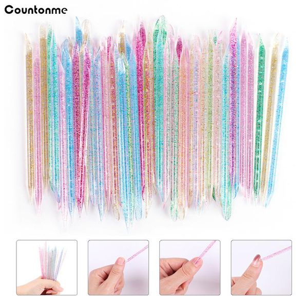 cuticle pushers 25/50/100pcs crystal sticks for pusher remover colorful forks manicure pedicure dual-end reusable nail art tools
cuticle pushers 25/50/100pcs crystal sticks for pusher remover colorful forks manicure pedicure dual-end reusable nail art tools