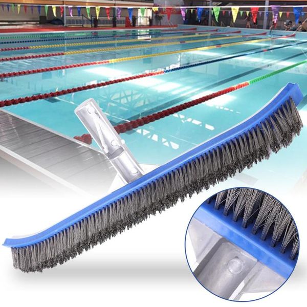 pool & accessories heavy duty brush 18" aluminium swimming cleaning with stainless steel bristles edf88