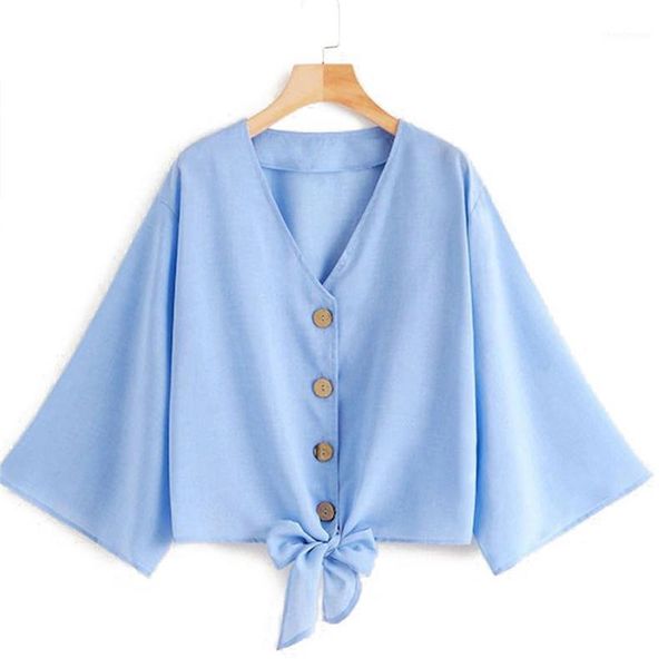 fashion women's casual button v neck blouses long bell sleeve bow tie shirts s//l/xl, White
fashion women's casual button v neck blouses long bell sleeve bow tie shirts s//l/xl, White