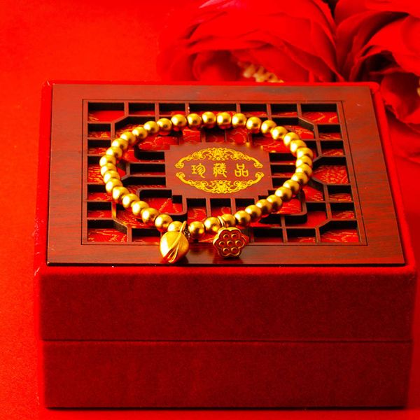 inheritance net red live broadcast two generations of happy lotus canopy beaded bracelet female imitation 24k, Black
inheritance net red live broadcast two generations of happy lotus canopy beaded bracelet female imitation 24k, Black