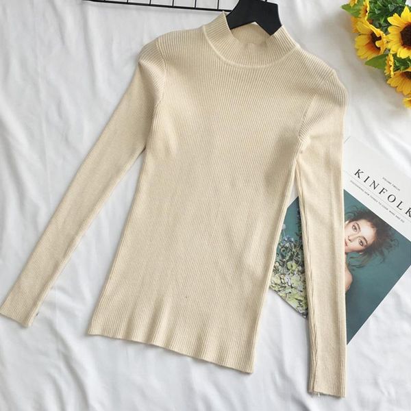 women's sweaters 2021 autumn winter long sleeve knitted sweater slim solid color pullover yy60, White;black
women's sweaters 2021 autumn winter long sleeve knitted sweater slim solid color pullover yy60, White;black