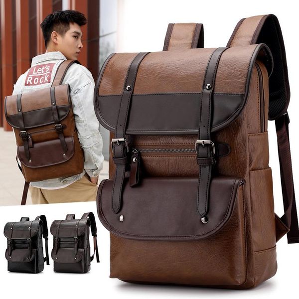 backpack 2021 spring men pu patent leather backpacks men's fashion & travel bags western college style mochila feminina
backpack 2021 spring men pu patent leather backpacks men's fashion & travel bags western college style mochila feminina