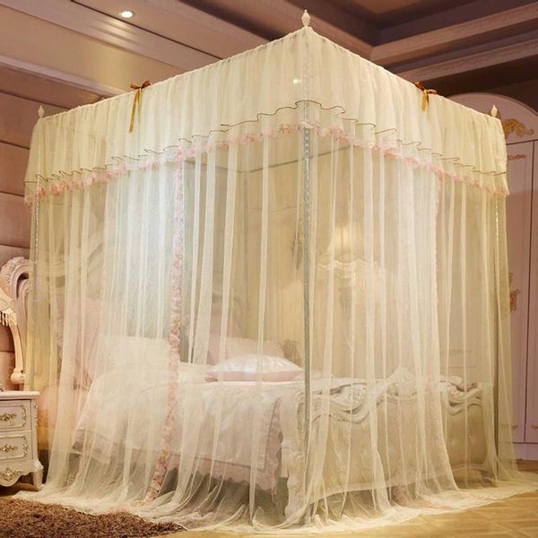 mosquito net european style large double bed gauze 4 corner post girls room decor romantic hanging valance
mosquito net european style large double bed gauze 4 corner post girls room decor romantic hanging valance