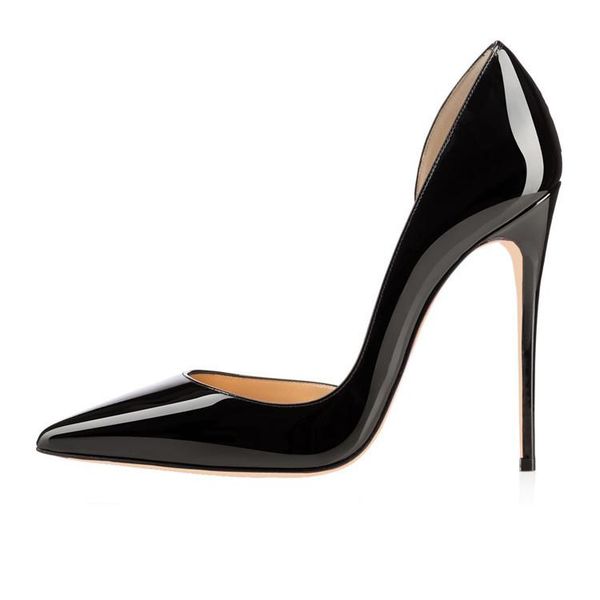 dress shoes women 12cm thin high heels banquet pumps ladies patent leather slip-on party woman pointed toe stiletto, Black
dress shoes women 12cm thin high heels banquet pumps ladies patent leather slip-on party woman pointed toe stiletto, Black
