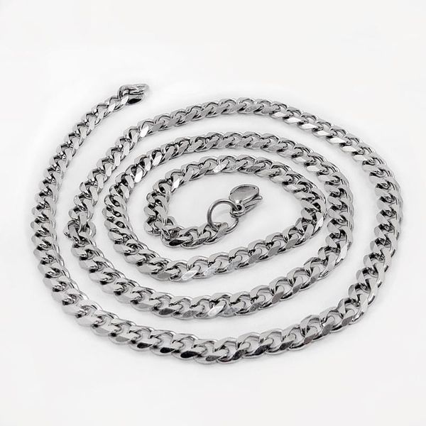 miami cuban link chain necklace woman men stainless steel hip hop jewelry punk silver color polished wholesale chains
miami cuban link chain necklace woman men stainless steel hip hop jewelry punk silver color polished wholesale chains