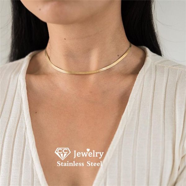 chokers women necklace personalized stainless steel choker simple design clavicle chain all-match fashion jewelry party yx33298, Golden;silver
chokers women necklace personalized stainless steel choker simple design clavicle chain all-match fashion jewelry party yx33298, Golden;silver