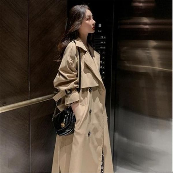 women's trench coats 2021 fashion women spring autumn long light coat warm lapel female windbreaker sleeve lady casual khaki, Tan;black
women's trench coats 2021 fashion women spring autumn long light coat warm lapel female windbreaker sleeve lady casual khaki, Tan;black