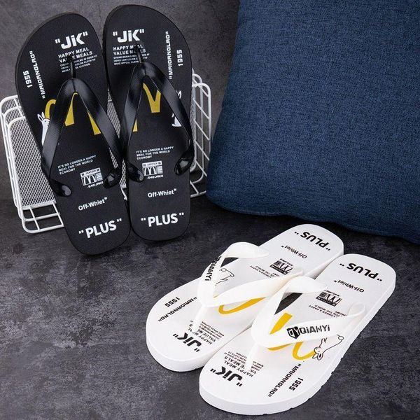 slippers summer flip flop personality outdoor beach trend korean antiskid men's and women's sandals hd4l, Black
slippers summer flip flop personality outdoor beach trend korean antiskid men's and women's sandals hd4l, Black