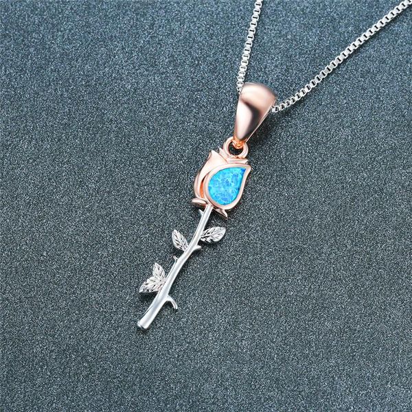 pendant necklaces luxury female imitation opal necklace classic silver color chain for women cute rose flower wedding
pendant necklaces luxury female imitation opal necklace classic silver color chain for women cute rose flower wedding