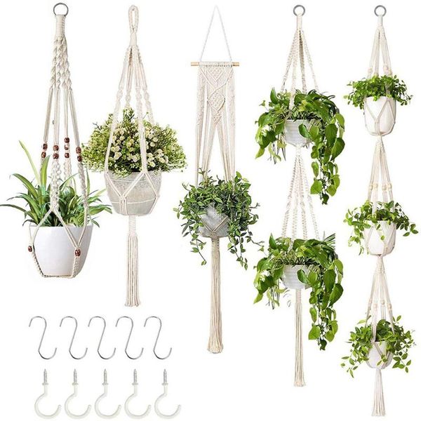 other garden supplies 5pcmacrame handmade plant hanger baskets flower pots holder balcony hanging decoration knotted lifting rope home
other garden supplies 5pcmacrame handmade plant hanger baskets flower pots holder balcony hanging decoration knotted lifting rope home