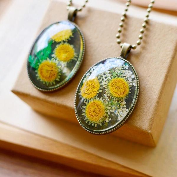 pendant necklaces 1pc natural real sunflower dried flowers necklace dry glass women wedding party creative jewelry, Silver
pendant necklaces 1pc natural real sunflower dried flowers necklace dry glass women wedding party creative jewelry, Silver
