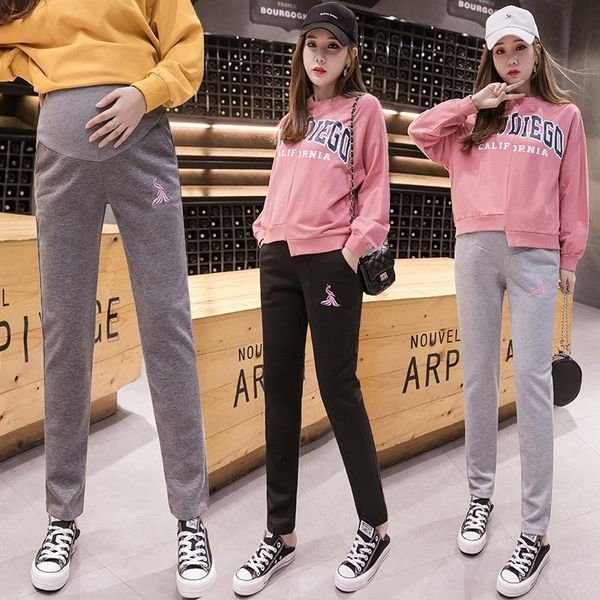 maternity bottoms 3696# pants spring autumn sport style elastic waist belly support trousers, White
maternity bottoms 3696# pants spring autumn sport style elastic waist belly support trousers, White