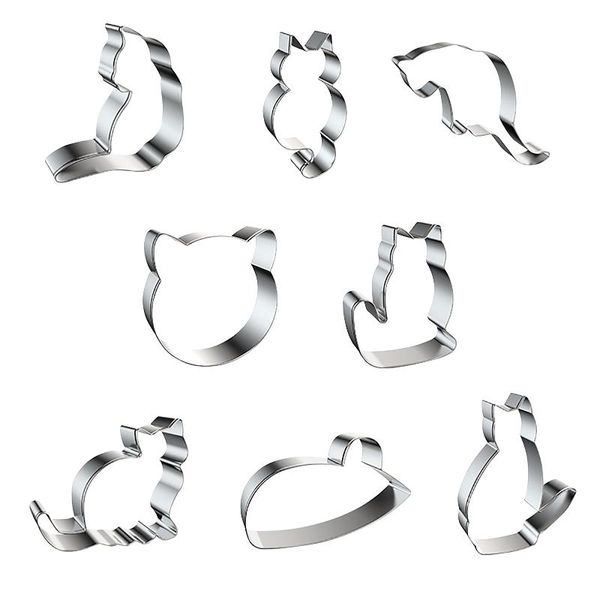 baking moulds 8pcs diy punching home kitchen cat shape fun reusable stainless steel food decoration cookie cutter easy clean children
baking moulds 8pcs diy punching home kitchen cat shape fun reusable stainless steel food decoration cookie cutter easy clean children
