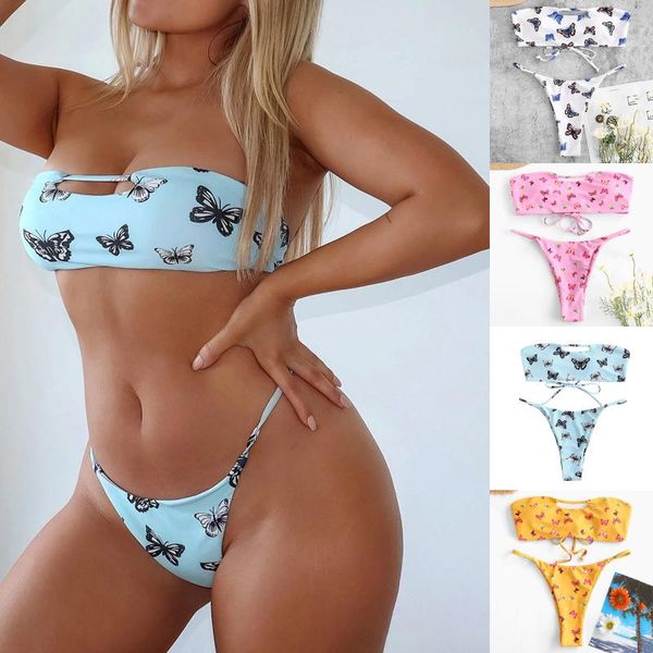 women's swimwear bikini 2021 woman two piece butterfly print split sets beachwear swimsuit stroje kapielowe damskie, White;black
women's swimwear bikini 2021 woman two piece butterfly print split sets beachwear swimsuit stroje kapielowe damskie, White;black