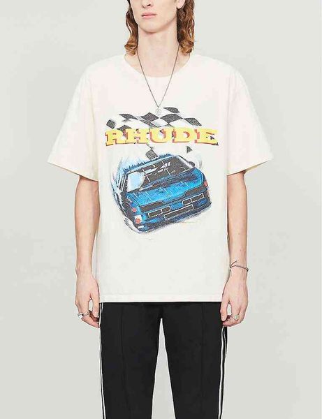 21ss racing stamp rhude shir men women pure coon tees skaeboard techwear jusin bieber shir, White;black
21ss racing stamp rhude shir men women pure coon tees skaeboard techwear jusin bieber shir, White;black