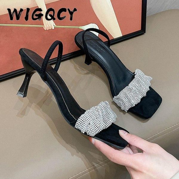 ruffles peep toe high heels summer sandals women rhinestone pumps shoes fashion shallow slip-on party wedding dress, Black
ruffles peep toe high heels summer sandals women rhinestone pumps shoes fashion shallow slip-on party wedding dress, Black