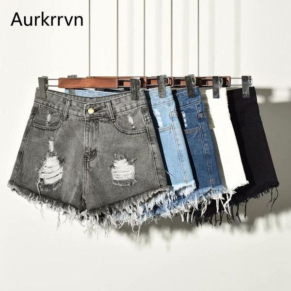 women's jeans aurkrrvn summer hole shorts fringe woman oversize denim casual street plus size for lady s-5xl, Blue
women's jeans aurkrrvn summer hole shorts fringe woman oversize denim casual street plus size for lady s-5xl, Blue