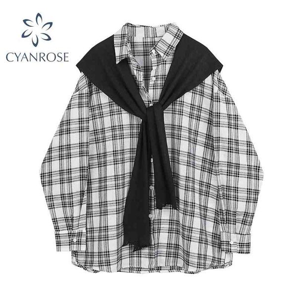 autumn women vintage plaid blouse long sleeve turn down collar fashion loose single breasted cotton shirt button up casual 210417, White
autumn women vintage plaid blouse long sleeve turn down collar fashion loose single breasted cotton shirt button up casual 210417, White