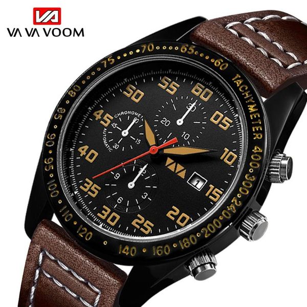 wristwatches business mens watches vava voom leather strap watch men 3bar waterproof quartz relogio masculino, Slivery;brown
wristwatches business mens watches vava voom leather strap watch men 3bar waterproof quartz relogio masculino, Slivery;brown
