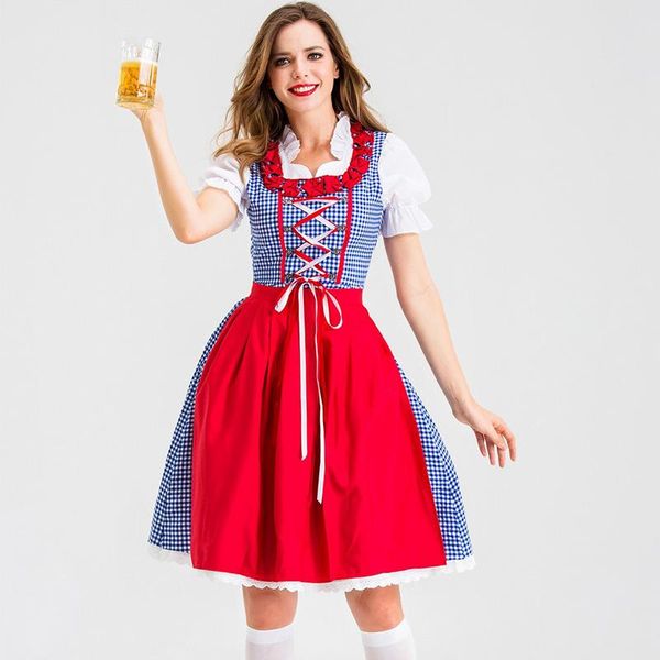 fashion carnival dirndl oktoberfest costume blue red plaid dress beerfest waitress cosplay halloween fancy party accessories, Silver
fashion carnival dirndl oktoberfest costume blue red plaid dress beerfest waitress cosplay halloween fancy party accessories, Silver