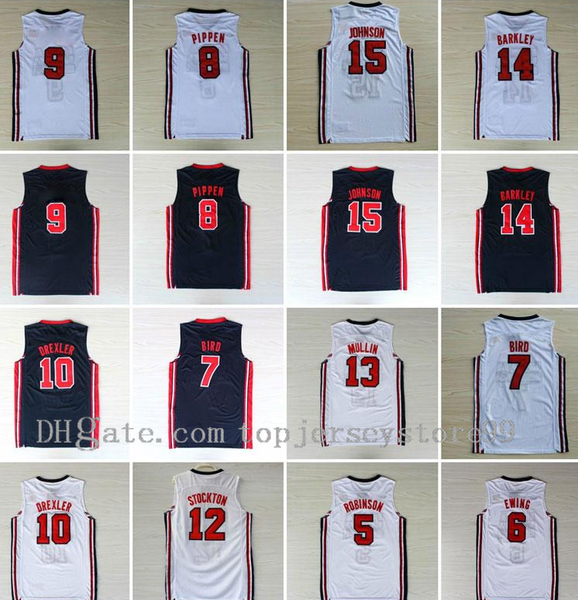 college 1992 usa team dream team one john stockton jersey patrick ewing david robinson karl malone chris mullin johnson jersey breathable si, Red;gray
college 1992 usa team dream team one john stockton jersey patrick ewing david robinson karl malone chris mullin johnson jersey breathable si, Red;gray