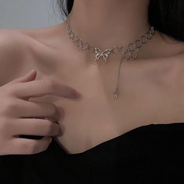 chains han edition of fashionable individual character creative design butterfly shape necklace women cute act the role ofing is tasted, Silver
chains han edition of fashionable individual character creative design butterfly shape necklace women cute act the role ofing is tasted, Silver