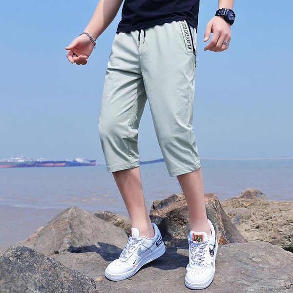 men's suits & blazers capri pants loose casual outdoor summer breathable youth fashion shorts mens dress, White;black
men's suits & blazers capri pants loose casual outdoor summer breathable youth fashion shorts mens dress, White;black
