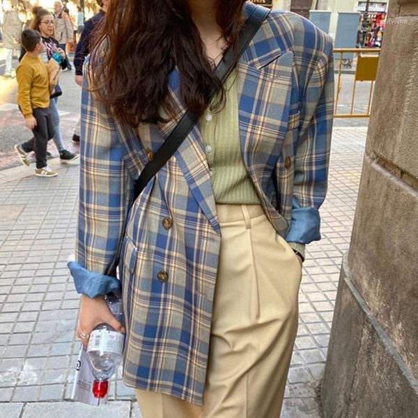 women's suits & blazers 2021 autumn winter oversize plaid buttons pockets jackets notched vintage checkered, White;black
women's suits & blazers 2021 autumn winter oversize plaid buttons pockets jackets notched vintage checkered, White;black