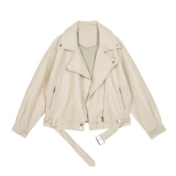 women's spring women pu leather motorcycle female with belt solid color jackets ladys loose casual jacket, Black;brown
women's spring women pu leather motorcycle female with belt solid color jackets ladys loose casual jacket, Black;brown