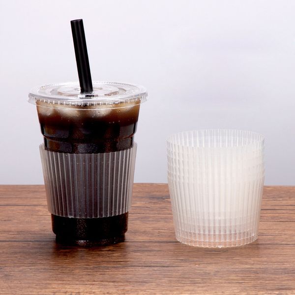 clear transparent plastic drinkware cup sleeve heat insulation bottle cover non-slip mug coffee drinking cups covers wraps
clear transparent plastic drinkware cup sleeve heat insulation bottle cover non-slip mug coffee drinking cups covers wraps