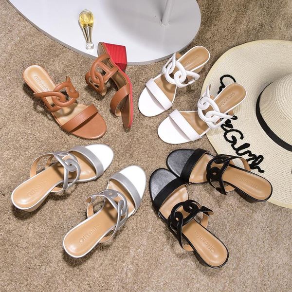 high heel slipper shoes woman genuine leather female 2021 summer arrival thick fashion hollow out lady brand shoe slippers, Black
high heel slipper shoes woman genuine leather female 2021 summer arrival thick fashion hollow out lady brand shoe slippers, Black