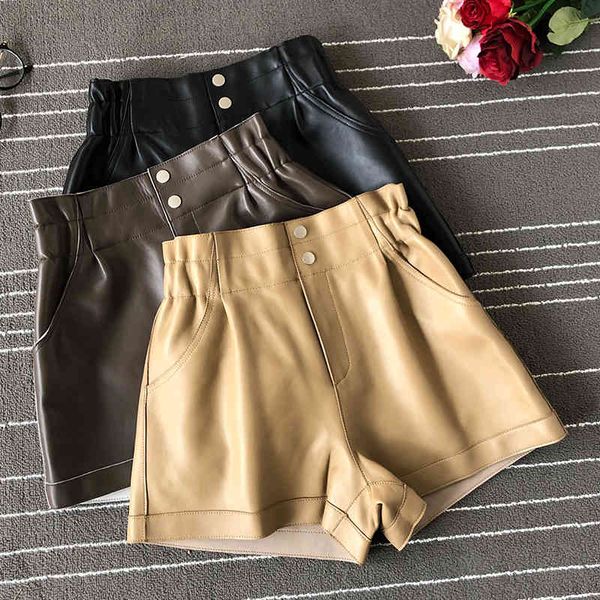 women's pants & capris 2021 autumn of leather long legged fashion genuine b108 short, Black;white
women's pants & capris 2021 autumn of leather long legged fashion genuine b108 short, Black;white