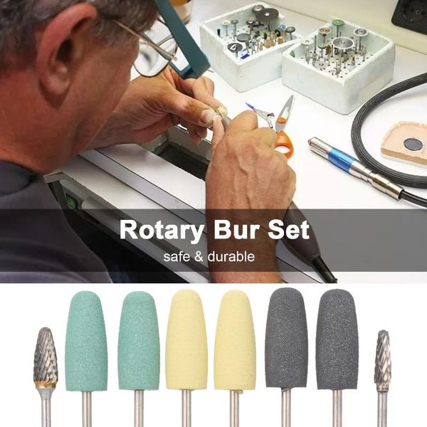rotary bur set 6pcs silicone drill bits & 2pcs tungsten steel bit grinding heads for tools carving tool nail art kits
rotary bur set 6pcs silicone drill bits & 2pcs tungsten steel bit grinding heads for tools carving tool nail art kits