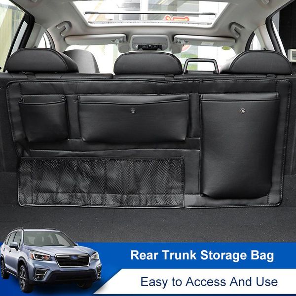 car organizer qhcp trunk storage bag seat back pads stowing tidying microfiber leather for forester 2021 
car organizer qhcp trunk storage bag seat back pads stowing tidying microfiber leather for forester 2021