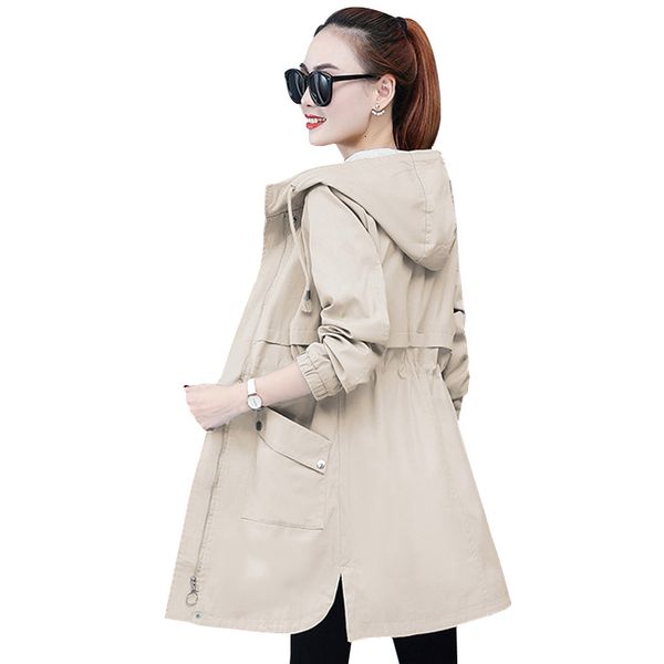 women's jackets spring windbreaker korean plus size jacket fashion wild slim zipper hooded clothes women coats 3xl g141 s1nl, Black;brown
women's jackets spring windbreaker korean plus size jacket fashion wild slim zipper hooded clothes women coats 3xl g141 s1nl, Black;brown