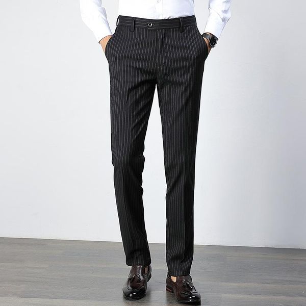 summer men's casual pants elastic slim korean fashion striped trousers business dress straight, Black
summer men's casual pants elastic slim korean fashion striped trousers business dress straight, Black