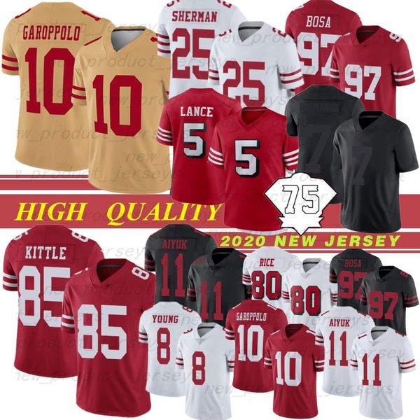 trey lance jimmy garoppolo george kittle football jerseys nick bosa montana kaepernick young brandon aiyuk willis warner, Black;red
trey lance jimmy garoppolo george kittle football jerseys nick bosa montana kaepernick young brandon aiyuk willis warner, Black;red