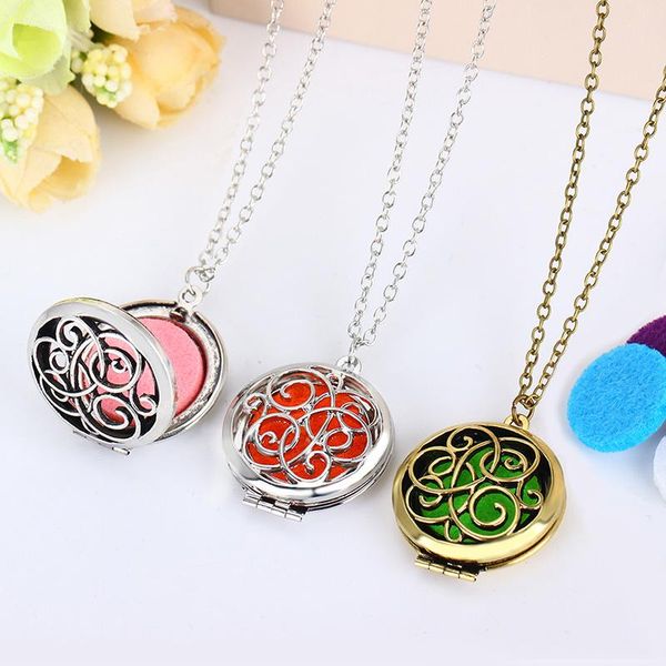 pendant necklaces essential oil diffuser necklace hollow diverse decorative pattern metal locket neutral jewelry, Silver
pendant necklaces essential oil diffuser necklace hollow diverse decorative pattern metal locket neutral jewelry, Silver