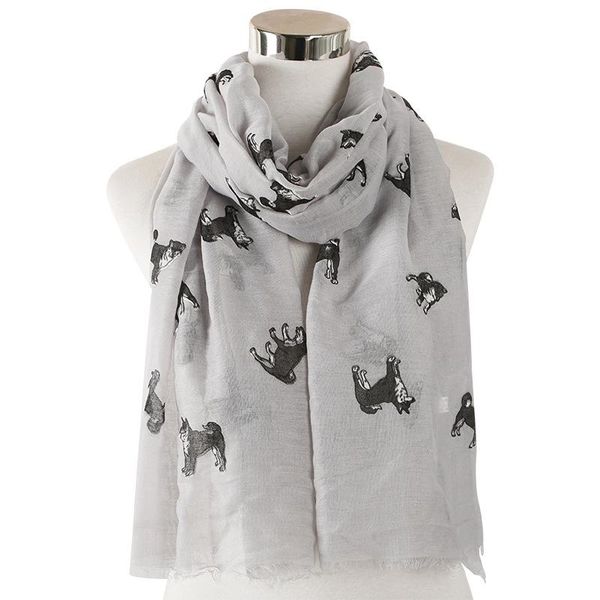 scarves 2021 summer women long cute dog print fringe scarf shawls soft animal wrap hijab 4 color, Blue;gray
scarves 2021 summer women long cute dog print fringe scarf shawls soft animal wrap hijab 4 color, Blue;gray