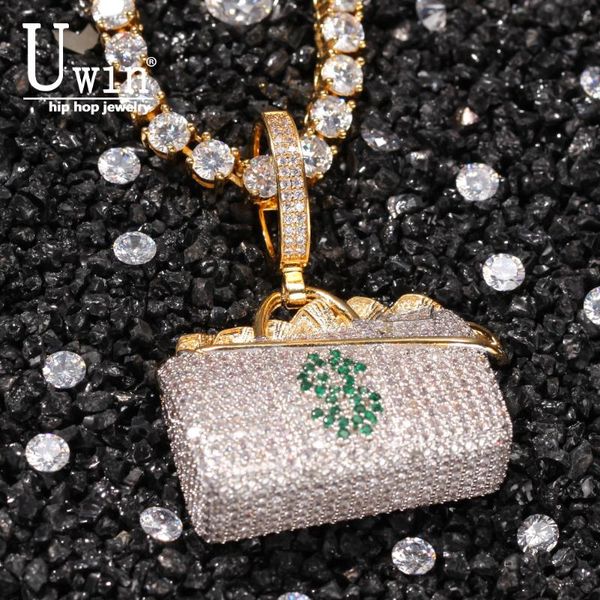 chains uwin moneybag pendant statement necklace full iced out charm cubic with tennis chain men women hip hop for jewelry, Silver
chains uwin moneybag pendant statement necklace full iced out charm cubic with tennis chain men women hip hop for jewelry, Silver
