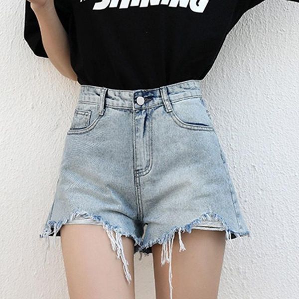women's jeans high waist slim korean version of fringed wide leg pants ripped summer 2021 denim shorts, Blue
women's jeans high waist slim korean version of fringed wide leg pants ripped summer 2021 denim shorts, Blue