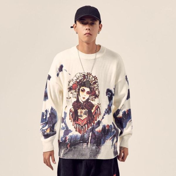 men's zazomde youth men peking opera vintage winter sweaters pullover mens o-neck fashions sweater casual harajuku clothes1 qs4r, White;black
men's zazomde youth men peking opera vintage winter sweaters pullover mens o-neck fashions sweater casual harajuku clothes1 qs4r, White;black
