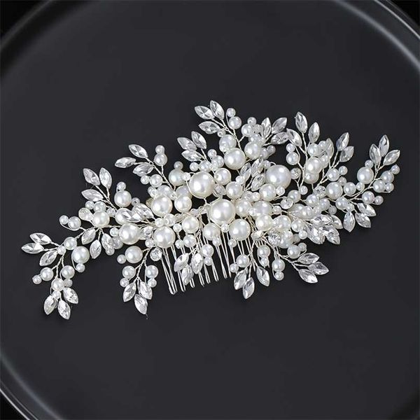 pearl fashion wedding hair accessories silver color crystal headpiece handmade combs bridal jewelry for women 211019
pearl fashion wedding hair accessories silver color crystal headpiece handmade combs bridal jewelry for women 211019