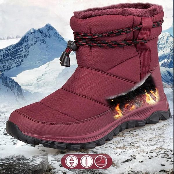 boots women warm winter outdoor waterproof snow woman shoes thick fleece fur ankle for, Black
boots women warm winter outdoor waterproof snow woman shoes thick fleece fur ankle for, Black