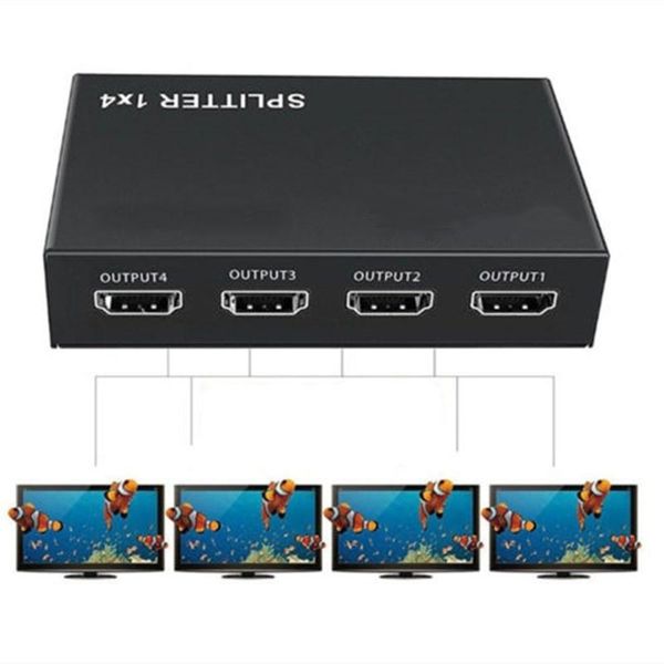 audio cables & connectors 1 in 4 out full hd 4-port hub -compatible splitter v1.4 3d 4k 1080p for hdtv dvd ps3 xbox
audio cables & connectors 1 in 4 out full hd 4-port hub -compatible splitter v1.4 3d 4k 1080p for hdtv dvd ps3 xbox