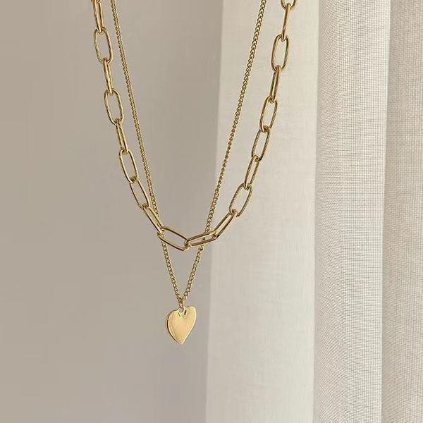 chokers 2021 vintage multi-layer chain heart choker necklace for women gold color fashion portrait chunky necklaces jewelry, Golden;silver
chokers 2021 vintage multi-layer chain heart choker necklace for women gold color fashion portrait chunky necklaces jewelry, Golden;silver