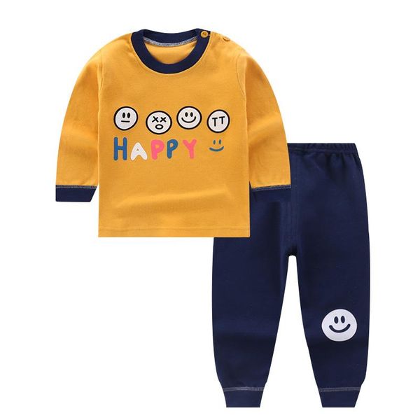 pajamas 6m-5y girl boy happy kids baby toddler clothes children clothing sets pjms pajama yellow dark blue pants, Blue;red
pajamas 6m-5y girl boy happy kids baby toddler clothes children clothing sets pjms pajama yellow dark blue pants, Blue;red
