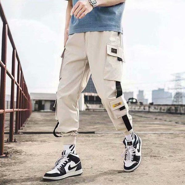 men's pants overalls korean fashion loose leggings summer thin casual multi pocket harlan functional, Black
men's pants overalls korean fashion loose leggings summer thin casual multi pocket harlan functional, Black
