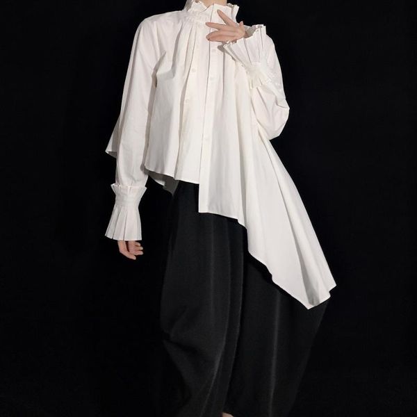 women's blouses & shirts irregular white/black shirt women 2021 spring autumn vintage ruffled long sleeve draped cotton womens and
women's blouses & shirts irregular white/black shirt women 2021 spring autumn vintage ruffled long sleeve draped cotton womens and